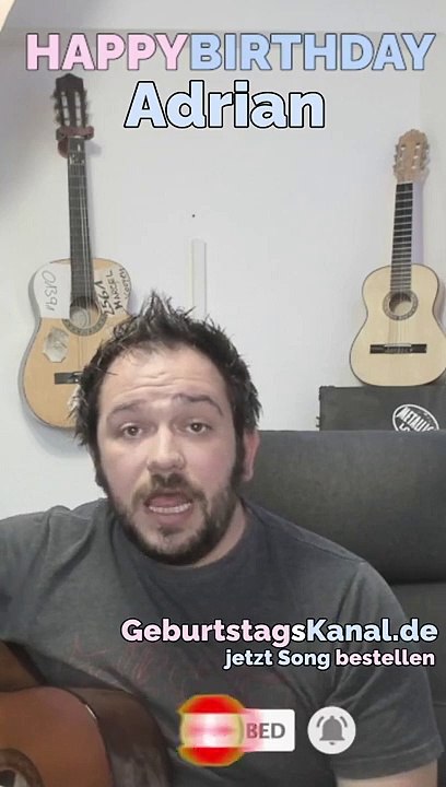 Happy Birthday, Adrian! Geburtstagsgrüße an Adrian