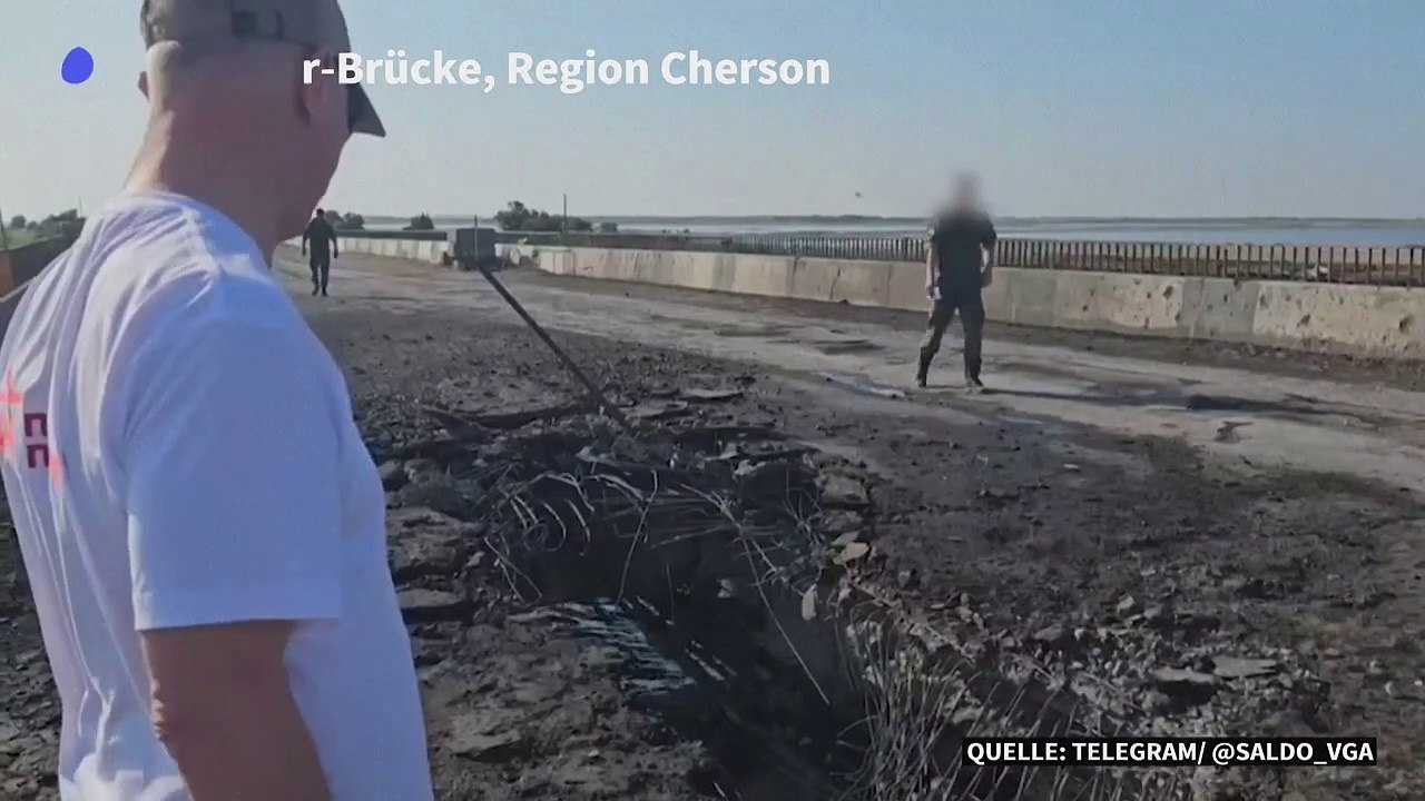 Russland: Brücke zur Krim durch ukrainischen Angriff beschädigt