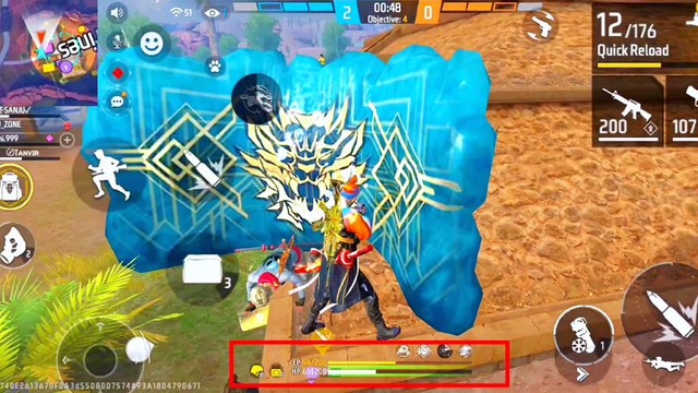 Free Fire Grenade Character Combination|FF Cs Rank Grenade Tips And Tricks|Bot Sanju