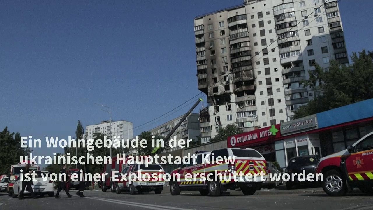 Tote bei Explosion in Wohngebäude in Kiew