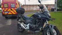 Motociclista fica ferido após acidente no Pioneiros Catarinenses