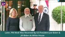 PM Narendra Modi Braves Rain for India’s National Anthem in US, Attends State Dinner at White House