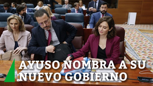 Ayuso nombra a un nuevo gobierno totalmente renovado con Miguel Ángel García y Rocío Albert como figuras principales