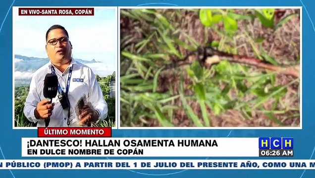 Hallan osamenta humana en una finca de Dulce Nombre, Copán