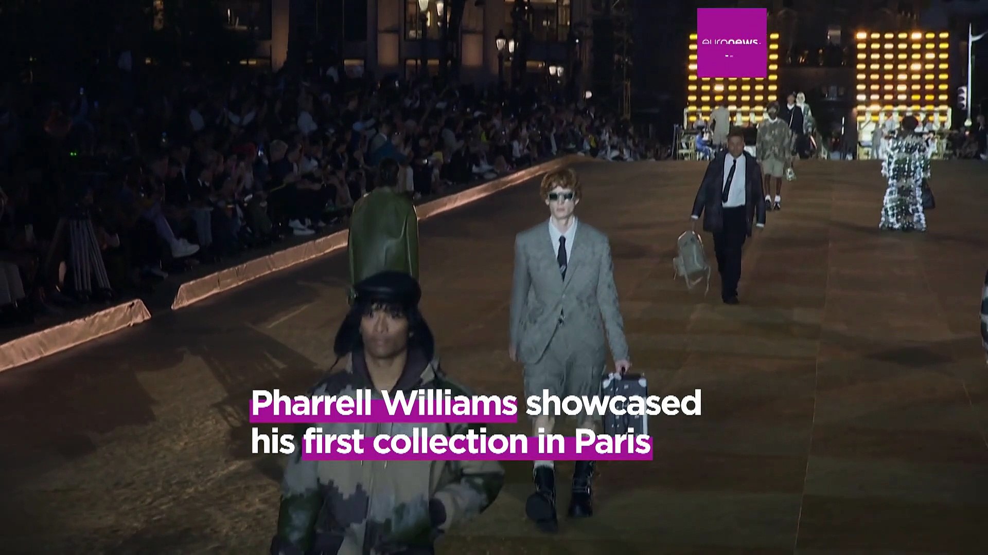 Sur le Pont Neuf, Pharrell Williams et Louis Vuitton font le show
