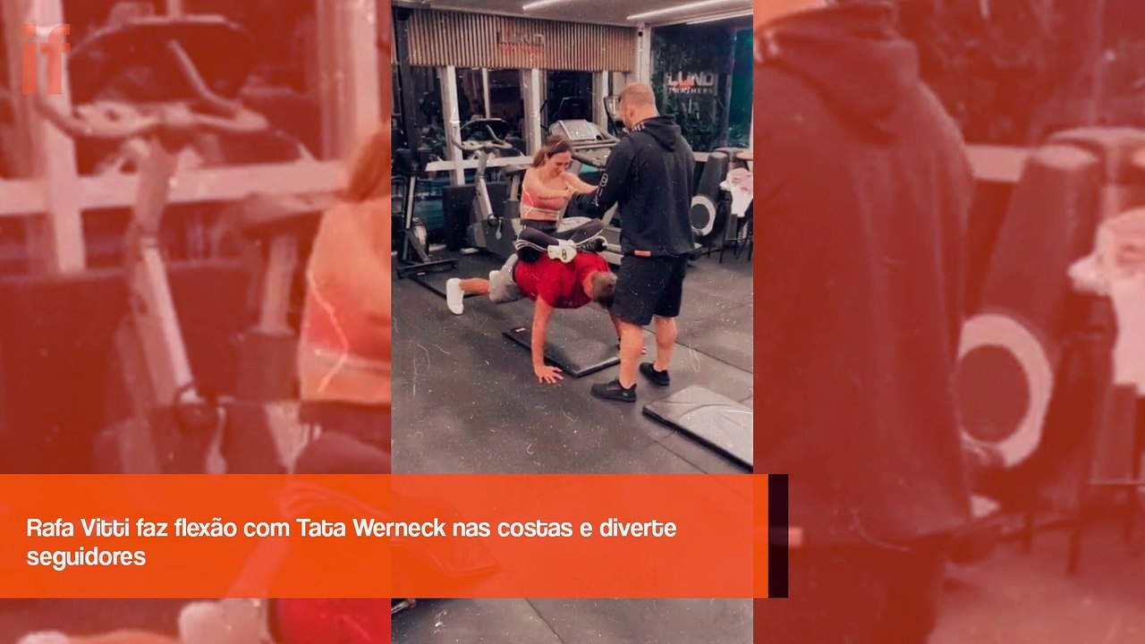 Tata Werneck diverte seus seguidores com malhação ao lado do marido