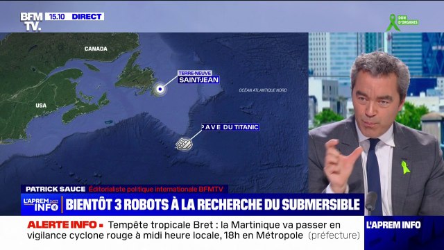 3 robots sont à la recherche du submersible disparu aux abords de l'épave du Titanic