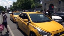 Şişli'de taksi denetimi: Ruhsatsız taksi trafikten men edildi