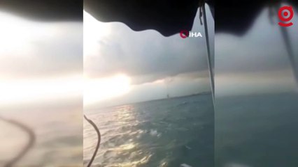 Hatay’da denizde hortum çıktı