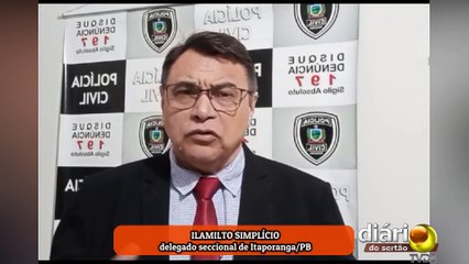 Jovem suspeito de homicídio em Itaporanga diz à polícia que usa drogas desde os 7 anos de idade