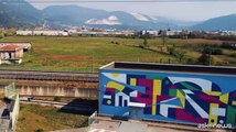 A Brescia i colorati treni d'autore realizzati da Luca Font e Demsky
