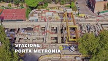 Roma, Metro C a piazza Venezia: posa della prima pietra