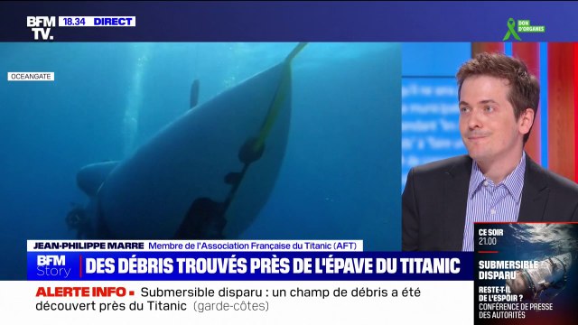 Débris retrouvés près de l'épave du Titanic: Un froid jeté sur les espoirs que les uns et les autres pouvaient avoir , pour Jean-Philippe Marre (Association Française du Titanic)