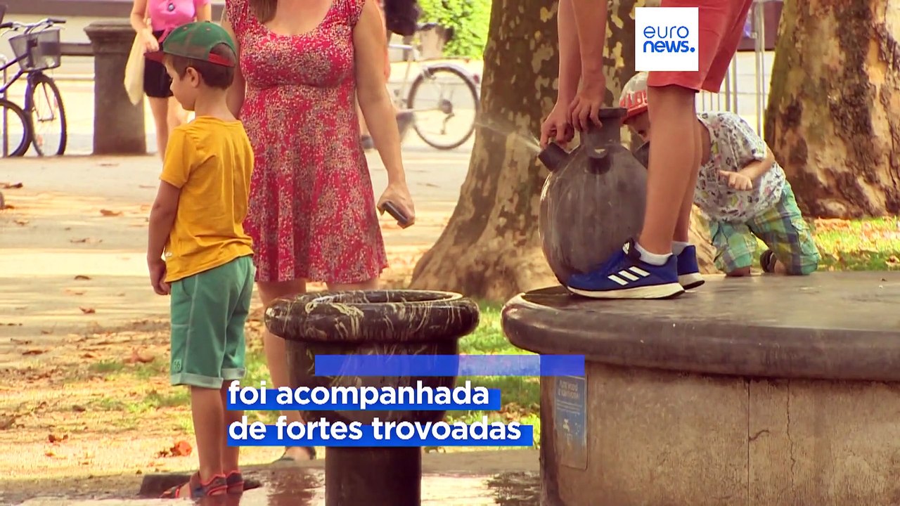 Calor e tempestades marcam o início do verão em grande parte da Europa