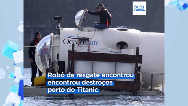 Destroços não identificados encontrados junto ao Titanic