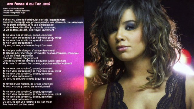 CHIMÈNE BADI — Une femme à qui l'on ment | CD Album de Chimène Badi : Le Miroir