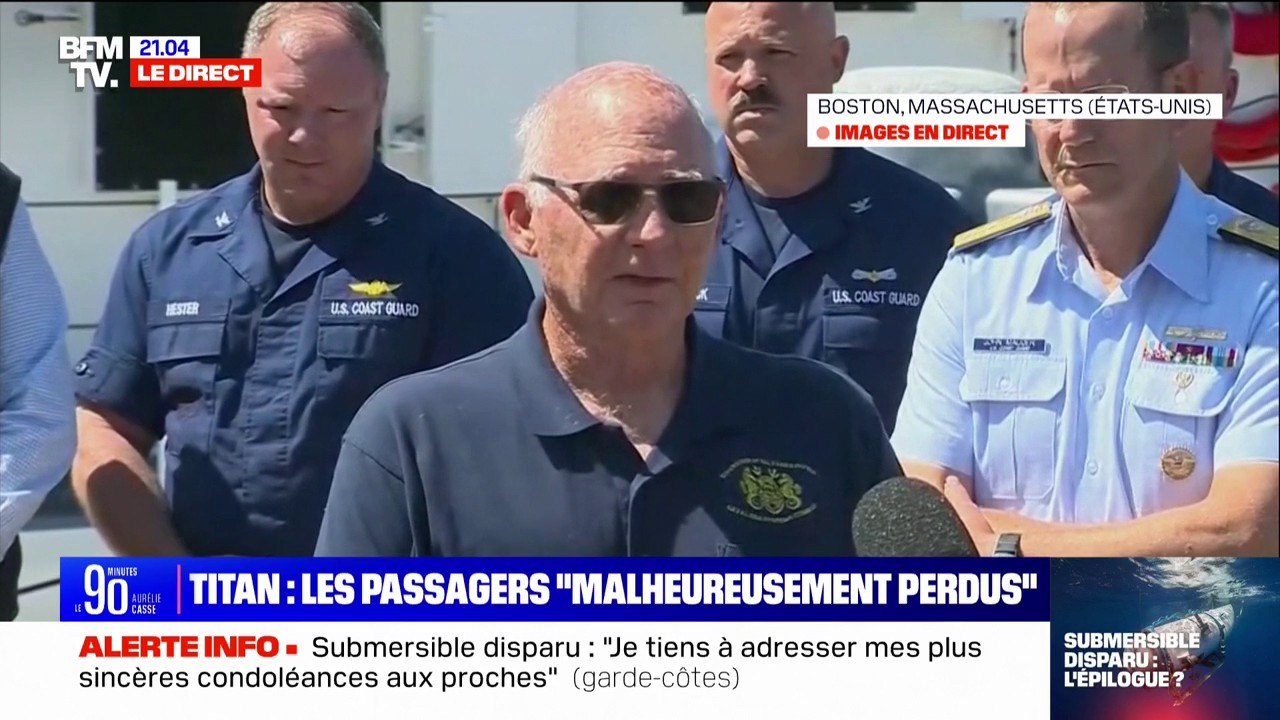 Submersible disparu: "Nous avons trouvé 5 éléments de débris qui appartenaient au Titan" annonce les garde-côtes américains