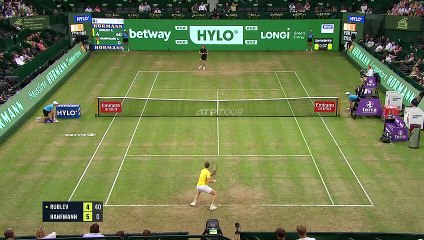 Rublev holds off Hanfmann challenge to reach Halle quarters