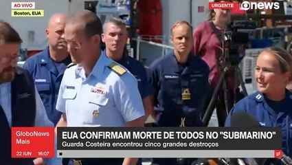 Todos mortos! Confirma Guarda Costeira dos EUA