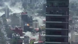 Mexico City 7.1 Magnitude Earthquake - Building Collapse