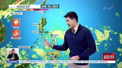 下载视频: Pag-ulan sa Metro Manila, mataas pa rin ang tsansang maranasan sa bandang hapon at gabi; Malaking bahagi ng bansa, posibleng ulanin sa weekend - Weather update today as of 6:23 a.m. (June 23, 2023)| UB