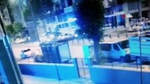 L'accident dans lequel trois véhicules sont entrés en collision à Amasya est filmé