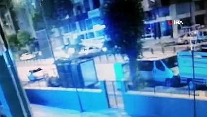 L'accident dans lequel trois véhicules sont entrés en collision à Amasya est filmé