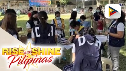 DOH, sinimulan na ang pagbabakuna vs. COVID-19 sa mga evacuation center sa Albay