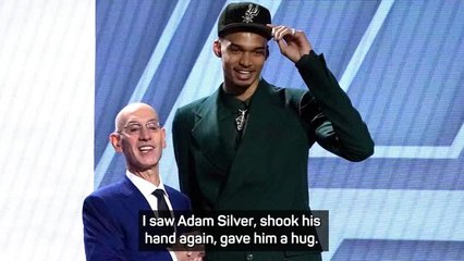 "The longest five minutes" - Wembanyama on wait to be draft number one