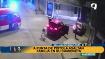 Robo en SJM: sujetos armados asaltan a una familia entera cuando iban en su camioneta