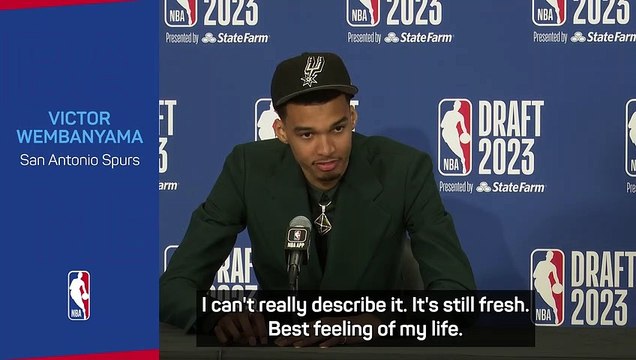 Emotional Wembanyama thinking big after being NBA's number one draft pick