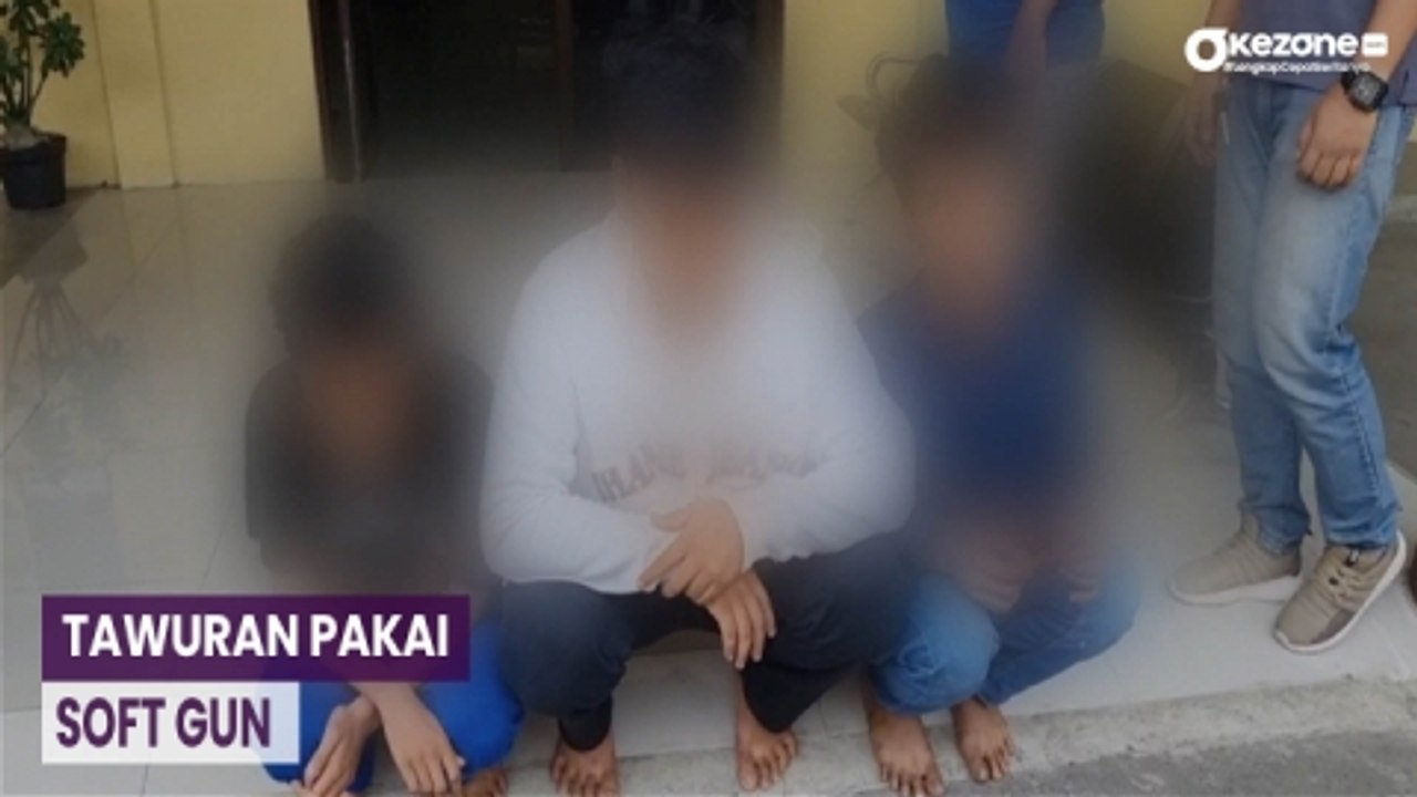 OKEFLASH: Ngeri! Dua Kelompok di Jakut Ini Tawuran Pakai Air Soft Gun