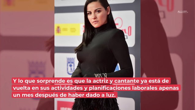 Maite Perroni está de vuelta en ensayos