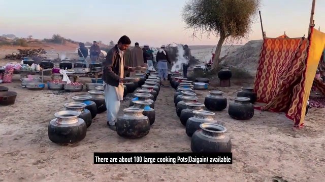 Desert Wedding Food Preparation at Pak-India Border - 4000 People Mega Wedding