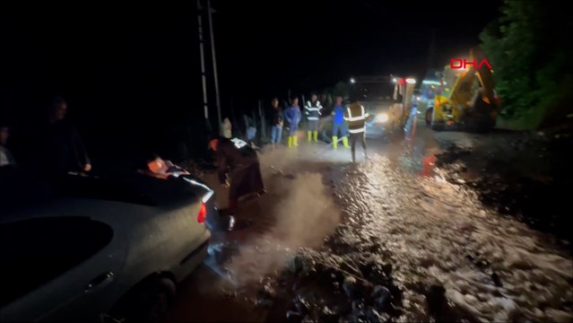 Ordu’da sel sularında mahsur kalan 6 kişi kurtarıldı