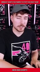 MrBeast wants YouTubers to STOP THIS RIGHT NOW! | MrBeast Shorts | Beast Reacts News Facts #shorts