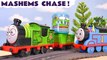 Thomas The Tank Engine Chases a Toy Train Mashems Animation Cartoon for Kids