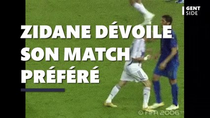 Zinédine Zidane dévoile son match préféré et non, ce n'est pas France-Brésil 1998