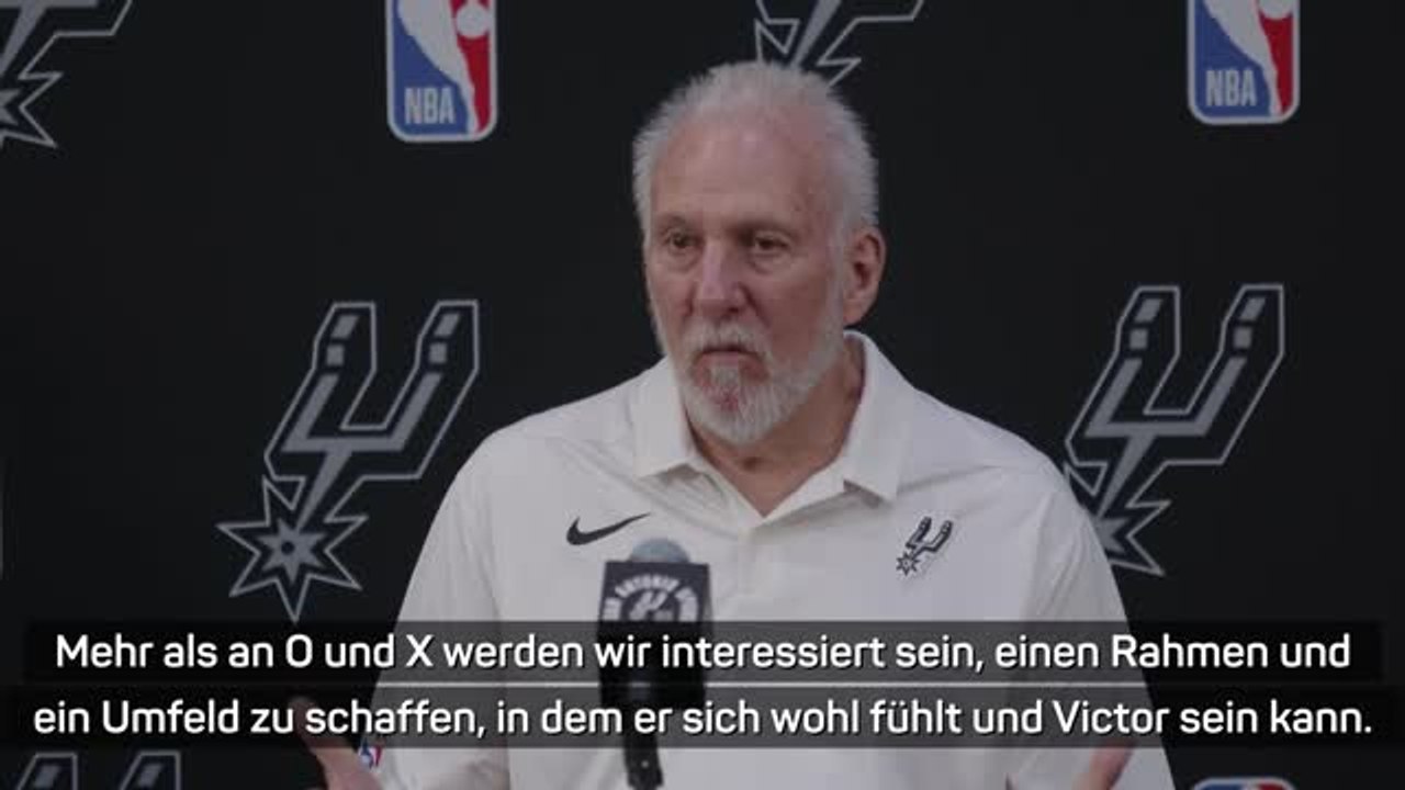 Poppovich: Wembanyama 'wird eine Zielscheibe' sein