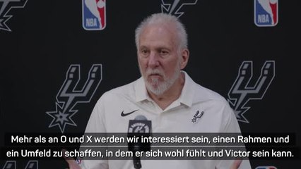 Poppovich: Wembanyama "wird eine Zielscheibe" sein