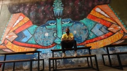 Descargar video: WiseTwo, el artista keniano que une América Latina y África con murales espirituales