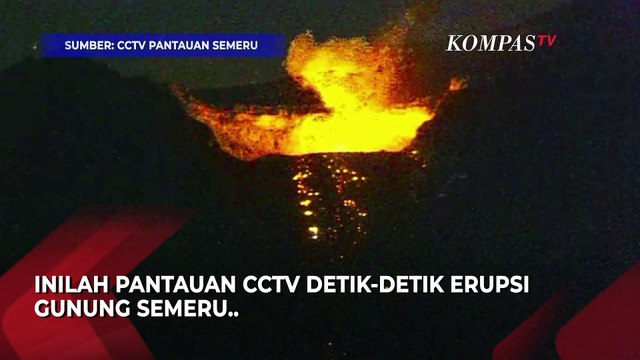 Detik-detik Erupsi Semeru, Awan Panas Meluncur Tak Sampai Permukiman Warga