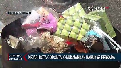 Kejari Kota Gorontalo Musnahkan Barang Bukti 62 Perkara
