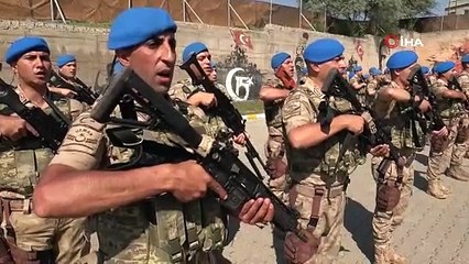 Suriye’ye uğurlanan komandolara duygusal veda