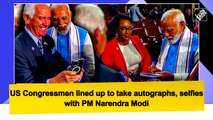 US Congressmen lined up to take autographs, selfies with PM Narendra Modi
