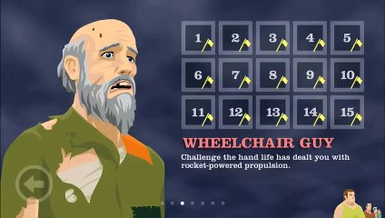 Happy Wheels IOS: Wheelchair Guy Level 3