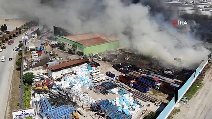 Manisa'daki fabrika yangını 19 saat sonra kontrol altına alındı