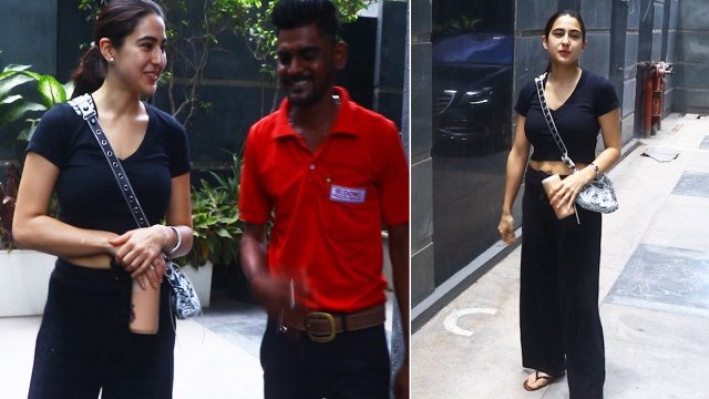 Sara Ali Khan Spotted in her Very Simple & Pajamas Look, Poses With Fans, Video Viral! | FilmiBeat