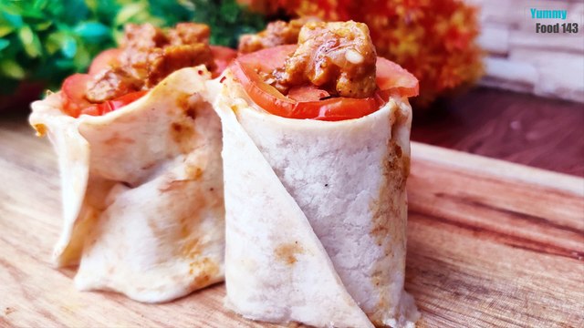 Chicken Recipes Tortilla Roll Pizza Chicken Burrito Pizza - Yummy Food 143