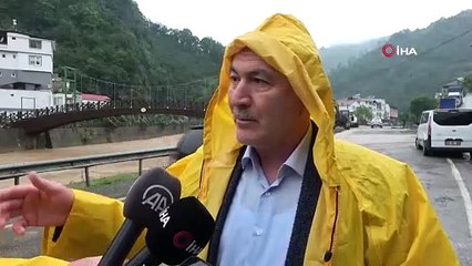 Giresun'un Duroğlu beldesinde sel: 1 kayıp